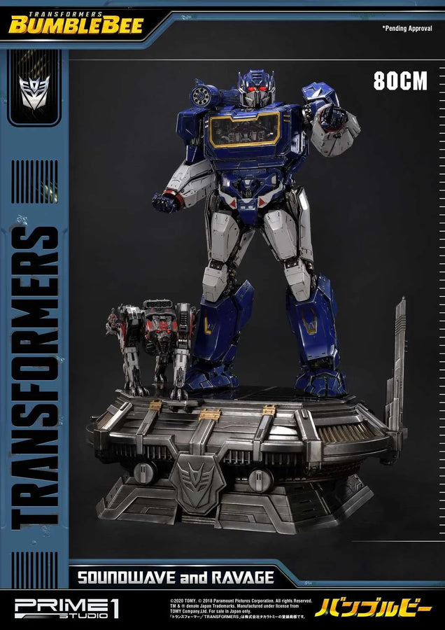 Soundwave & Ravage (Regular Version) Transformers: Bumblebee (Film) – Prime1Studio – ActionFigure Brasil