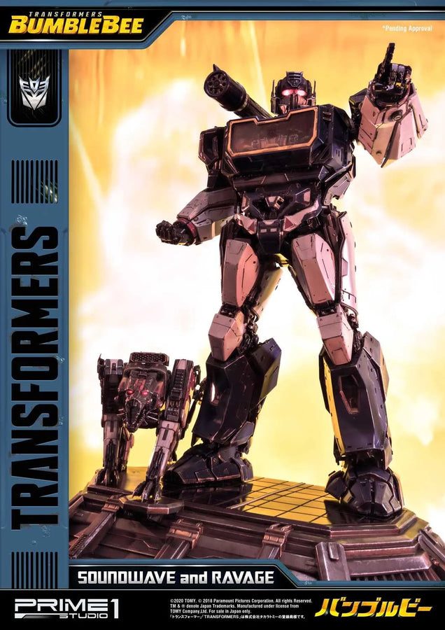 Soundwave & Ravage (Regular Version) Transformers: Bumblebee (Film) – Prime1Studio – ActionFigure Brasil