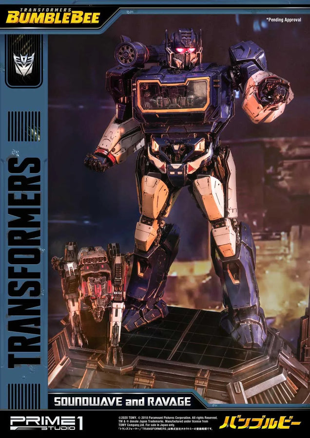 Soundwave & Ravage (Regular Version) Transformers: Bumblebee (Film) – Prime1Studio – ActionFigure Brasil