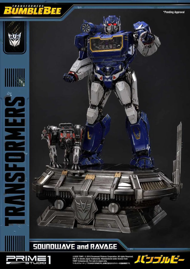 Soundwave & Ravage (Regular Version) Transformers: Bumblebee (Film) – Prime1Studio – ActionFigure Brasil