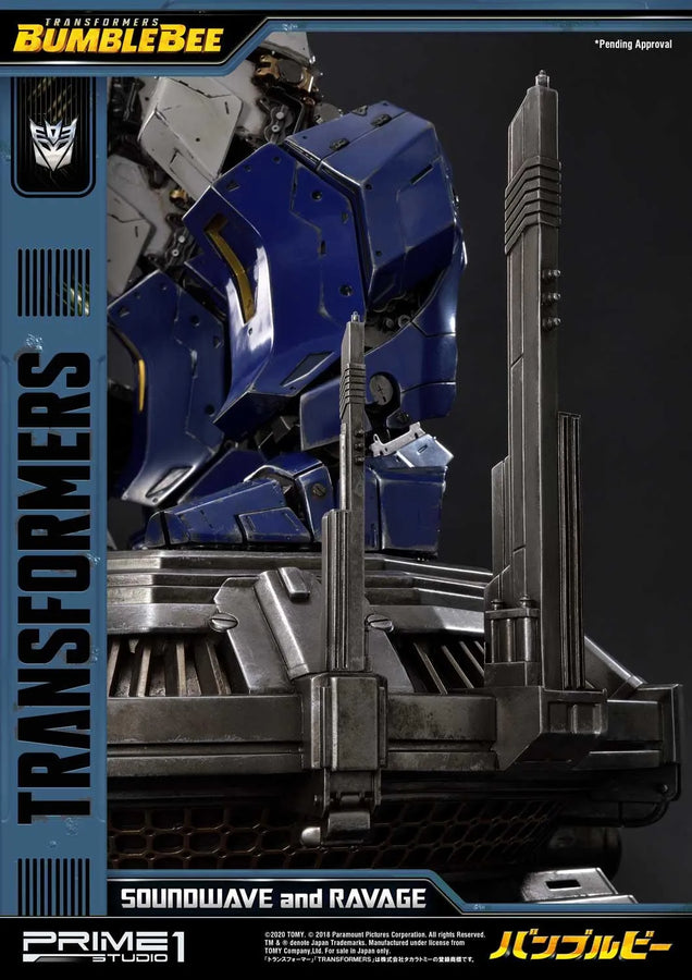 Soundwave & Ravage (Regular Version) Transformers: Bumblebee (Film) – Prime1Studio – ActionFigure Brasil