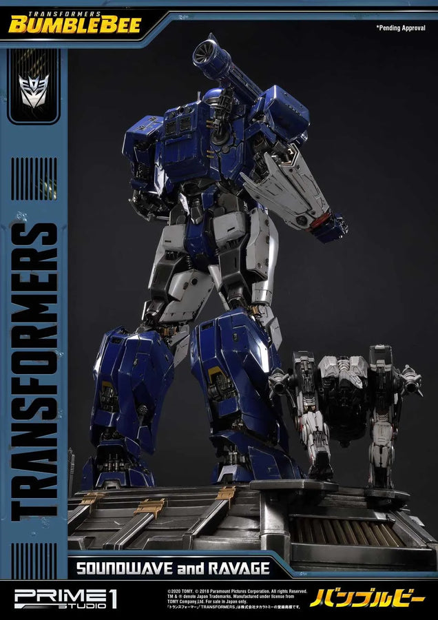 Soundwave & Ravage (Regular Version) Transformers: Bumblebee (Film) – Prime1Studio – ActionFigure Brasil