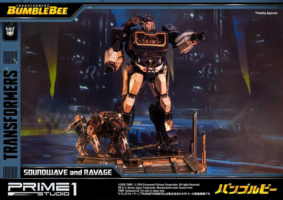 Soundwave & Ravage (Regular Version) Transformers: Bumblebee (Film) – Prime1Studio – ActionFigure Brasil