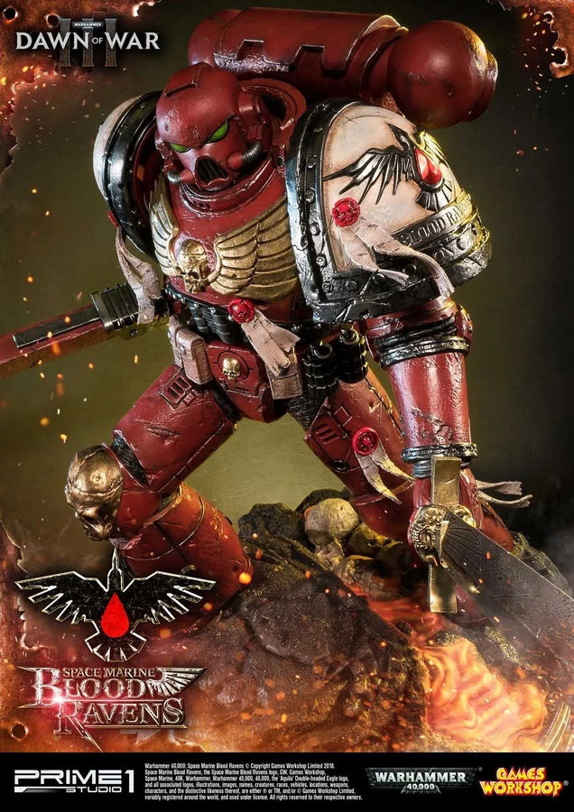 Space Marine Blood Ravens (Deluxe Version) Warhammer 40,000: Dawn of War III – Prime1Studio – ActionFigure Brasil