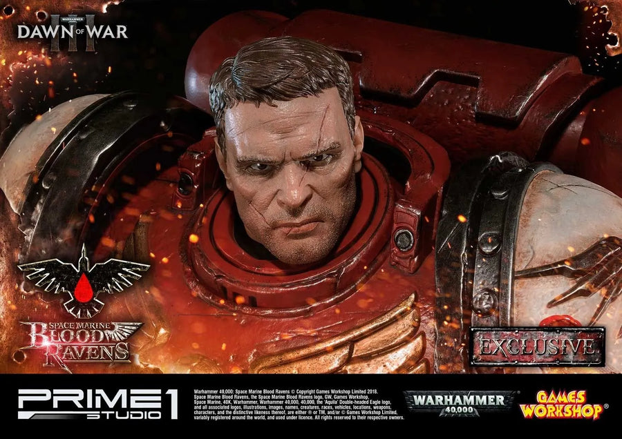 Space Marine Blood Ravens (Deluxe Version) Warhammer 40,000: Dawn of War III – Prime1Studio – ActionFigure Brasil