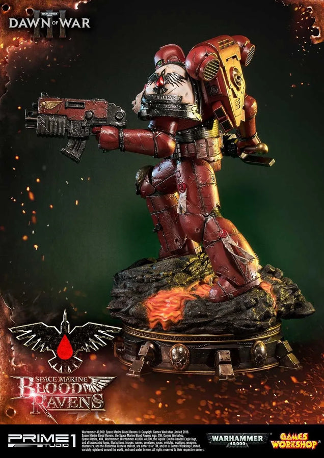 Space Marine Blood Ravens (Deluxe Version) Warhammer 40,000: Dawn of War III – Prime1Studio – ActionFigure Brasil