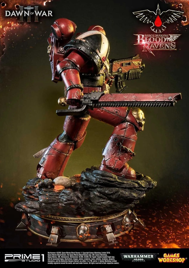 Space Marine Blood Ravens (Deluxe Version) Warhammer 40,000: Dawn of War III – Prime1Studio – ActionFigure Brasil