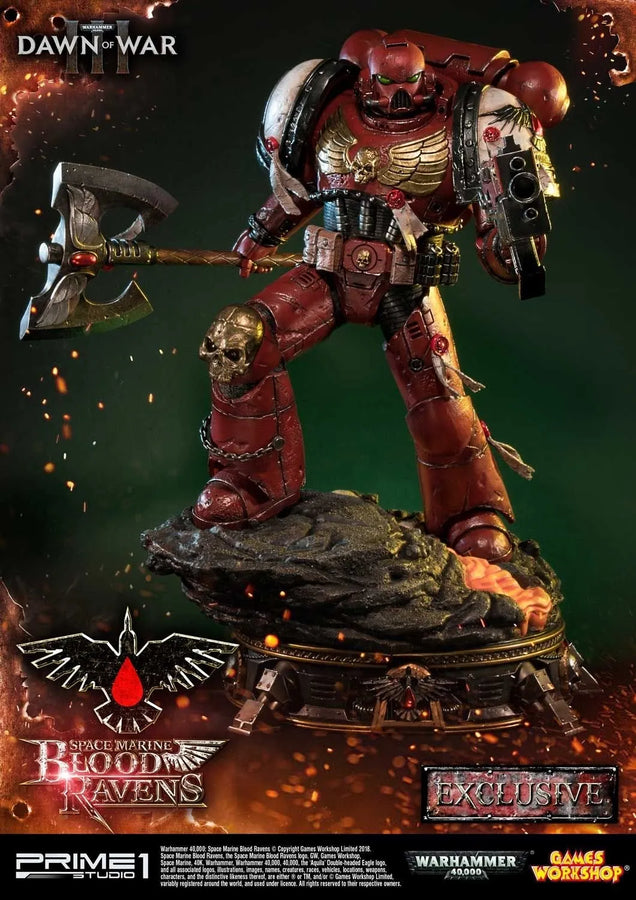 Space Marine Blood Ravens (Deluxe Version) Warhammer 40,000: Dawn of War III – Prime1Studio – ActionFigure Brasil