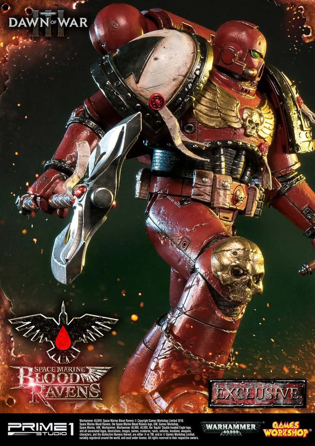 Space Marine Blood Ravens (Deluxe Version) Warhammer 40,000: Dawn of War III – Prime1Studio – ActionFigure Brasil