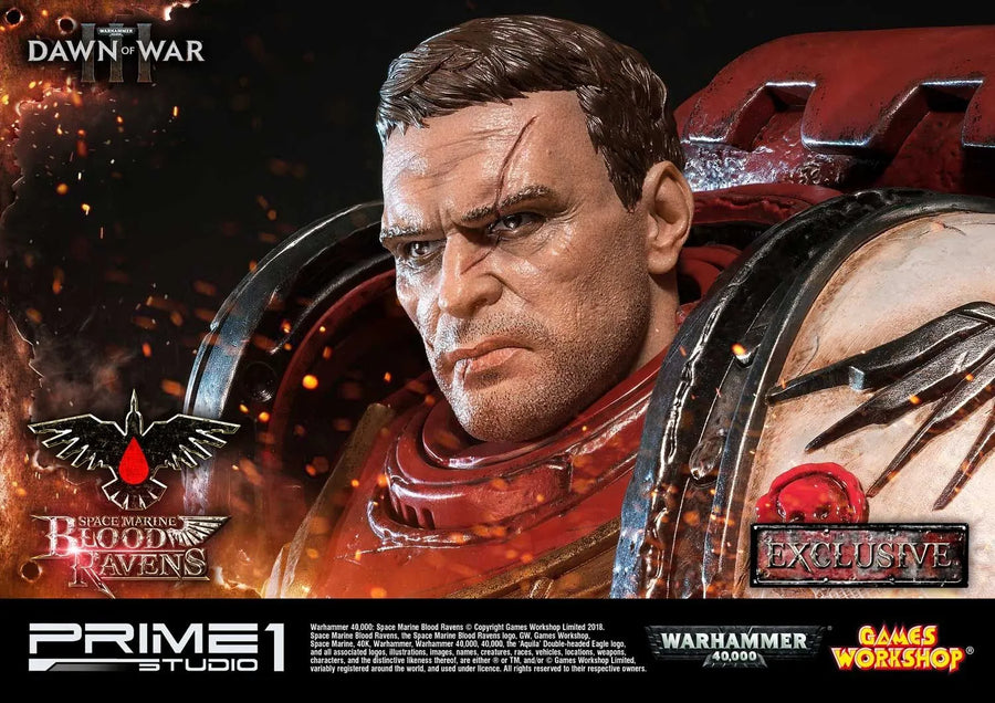 Space Marine Blood Ravens (Deluxe Version) Warhammer 40,000: Dawn of War III – Prime1Studio – ActionFigure Brasil