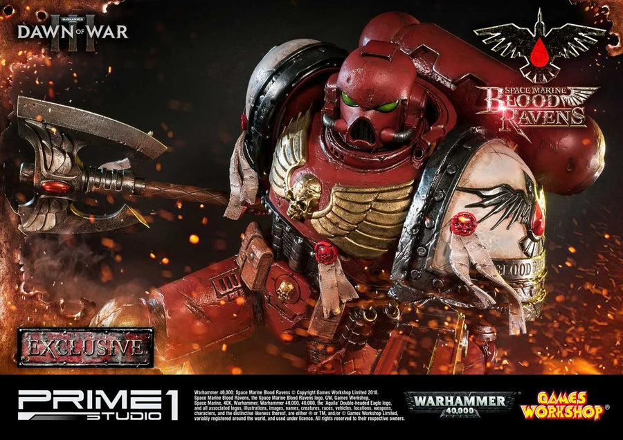 Space Marine Blood Ravens (Deluxe Version) Warhammer 40,000: Dawn of War III – Prime1Studio – ActionFigure Brasil