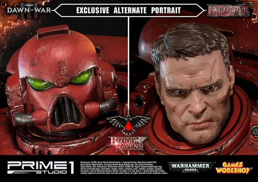 Space Marine Blood Ravens (Deluxe Version) Warhammer 40,000: Dawn of War III – Prime1Studio – ActionFigure Brasil