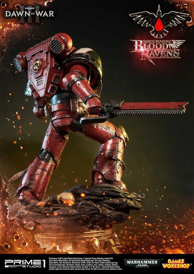 Space Marine Blood Ravens (Deluxe Version) Warhammer 40,000: Dawn of War III – Prime1Studio – ActionFigure Brasil