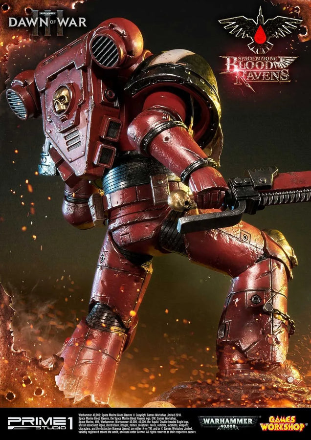 Space Marine Blood Ravens (Deluxe Version) Warhammer 40,000: Dawn of War III – Prime1Studio – ActionFigure Brasil