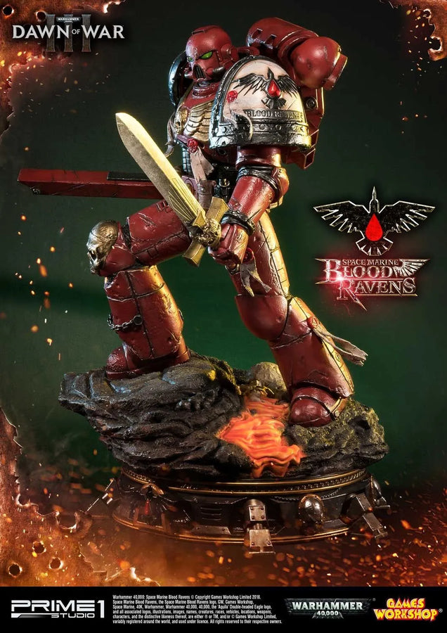 Space Marine Blood Ravens (Deluxe Version) Warhammer 40,000: Dawn of War III – Prime1Studio – ActionFigure Brasil