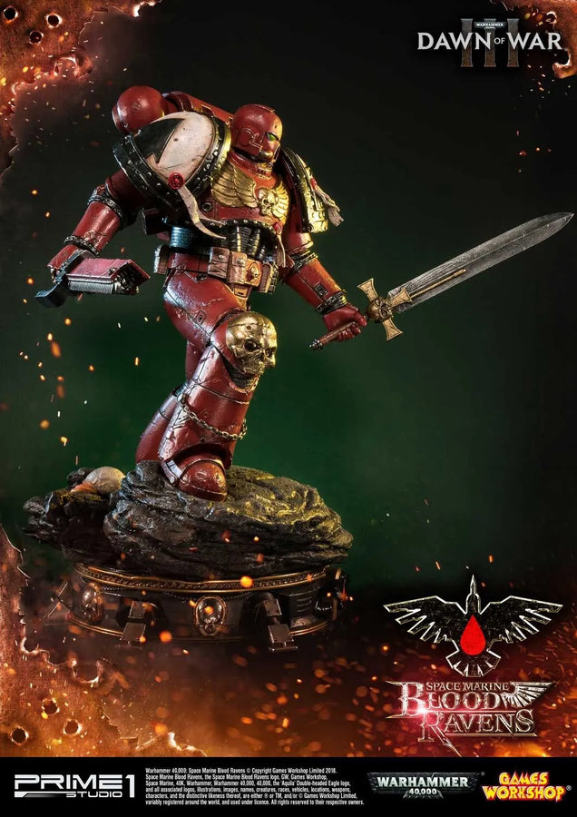 Space Marine Blood Ravens (Deluxe Version) Warhammer 40,000: Dawn of War III – Prime1Studio – ActionFigure Brasil
