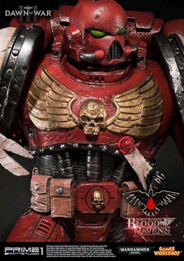 Space Marine Blood Ravens (Deluxe Version) Warhammer 40,000: Dawn of War III – Prime1Studio – ActionFigure Brasil