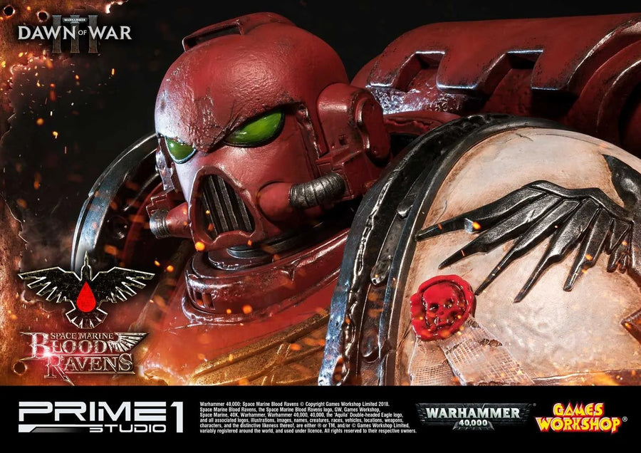 Space Marine Blood Ravens (Deluxe Version) Warhammer 40,000: Dawn of War III – Prime1Studio – ActionFigure Brasil