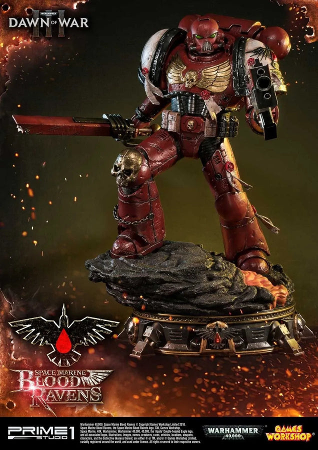 Space Marine Blood Ravens (Regular Version) Warhammer 40,000: Dawn of War III – Prime1Studio – ActionFigure Brasil