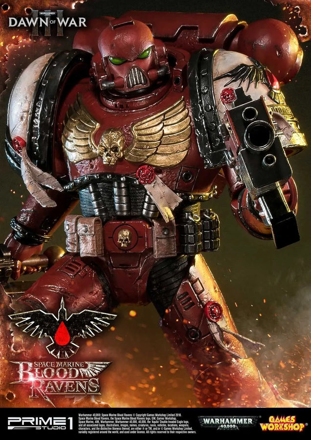 Space Marine Blood Ravens (Regular Version) Warhammer 40,000: Dawn of War III – Prime1Studio – ActionFigure Brasil