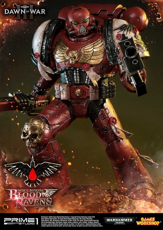 Space Marine Blood Ravens (Regular Version) Warhammer 40,000: Dawn of War III – Prime1Studio – ActionFigure Brasil