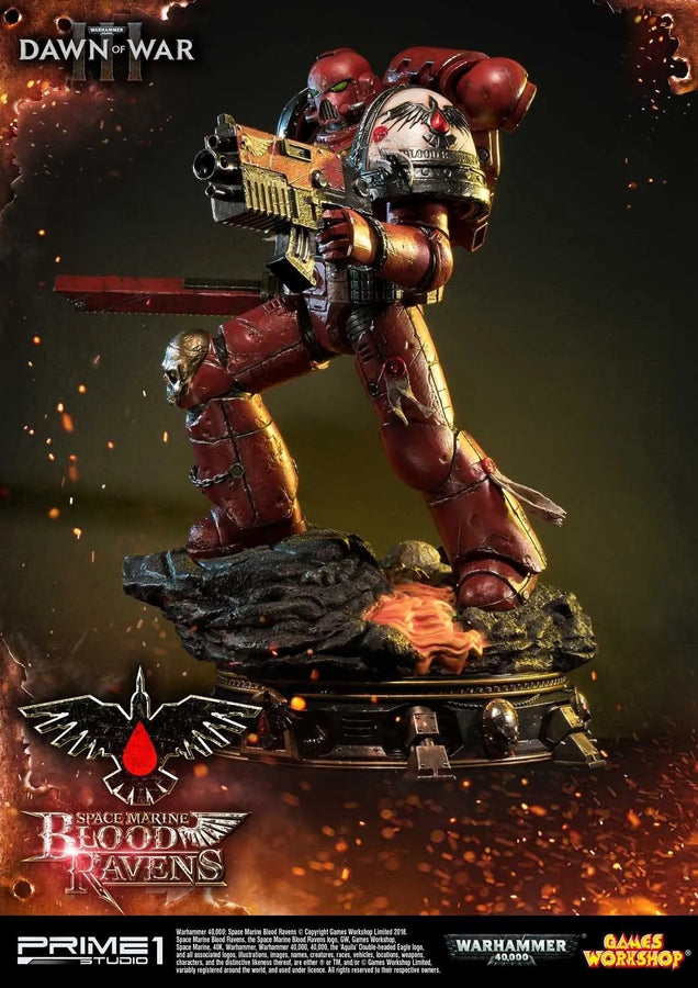 Space Marine Blood Ravens (Regular Version) Warhammer 40,000: Dawn of War III – Prime1Studio – ActionFigure Brasil