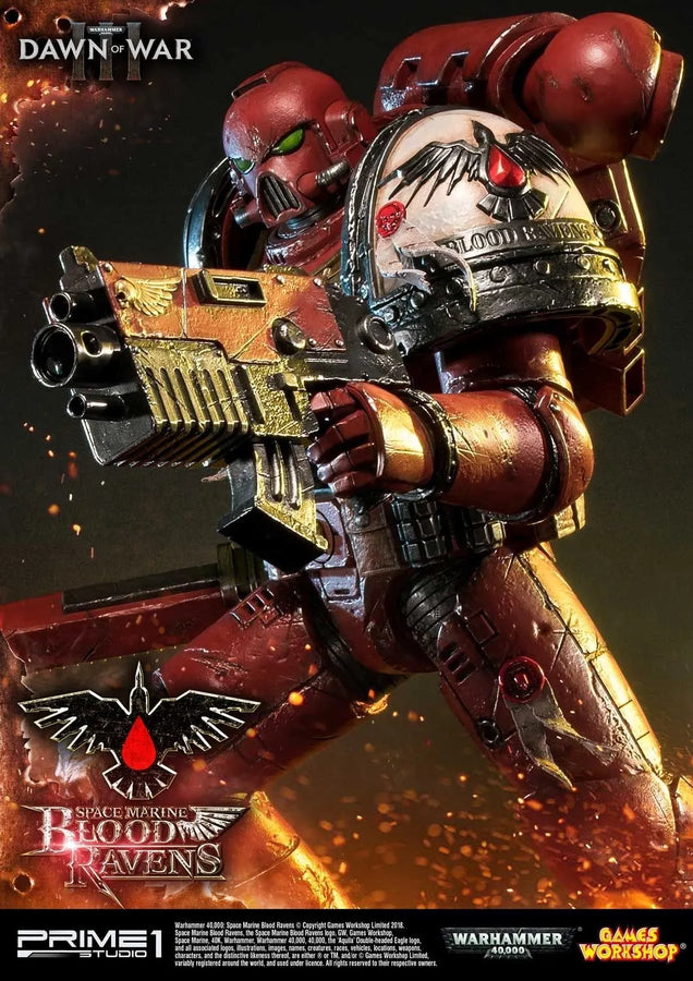 Space Marine Blood Ravens (Regular Version) Warhammer 40,000: Dawn of War III – Prime1Studio – ActionFigure Brasil