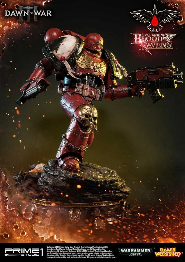 Space Marine Blood Ravens (Regular Version) Warhammer 40,000: Dawn of War III – Prime1Studio – ActionFigure Brasil