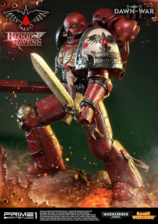Space Marine Blood Ravens (Regular Version) Warhammer 40,000: Dawn of War III – Prime1Studio – ActionFigure Brasil
