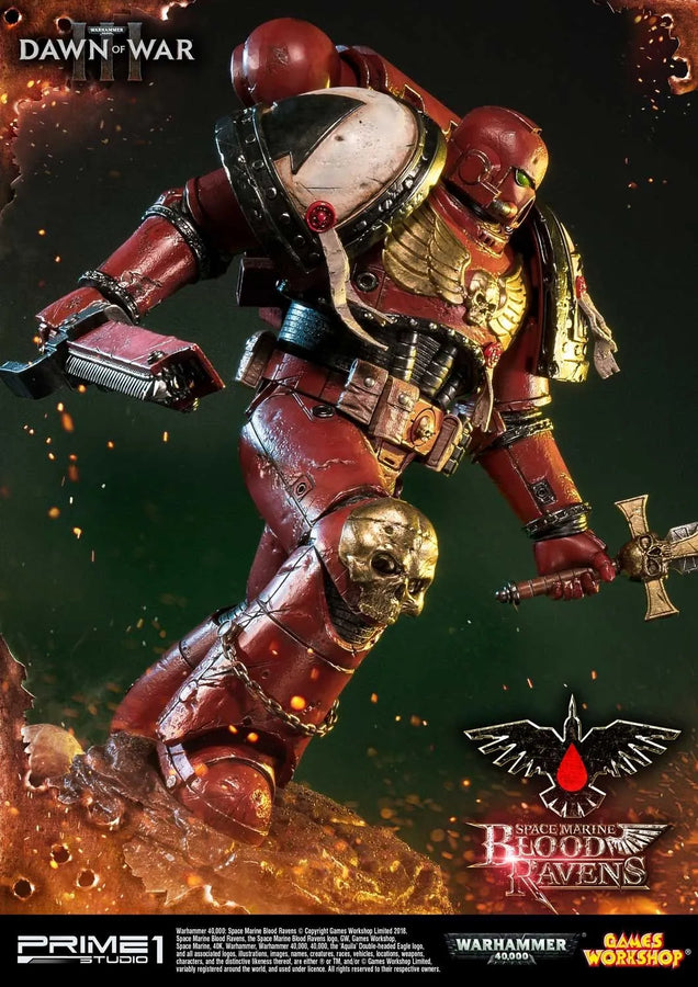 Space Marine Blood Ravens (Regular Version) Warhammer 40,000: Dawn of War III – Prime1Studio – ActionFigure Brasil