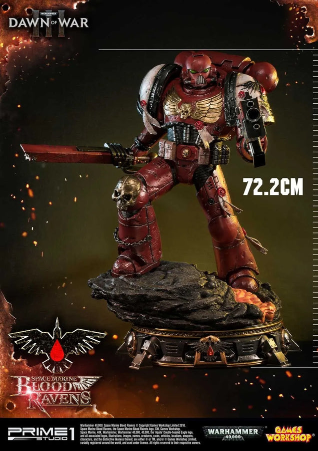 Space Marine Blood Ravens (Regular Version) Warhammer 40,000: Dawn of War III – Prime1Studio – ActionFigure Brasil