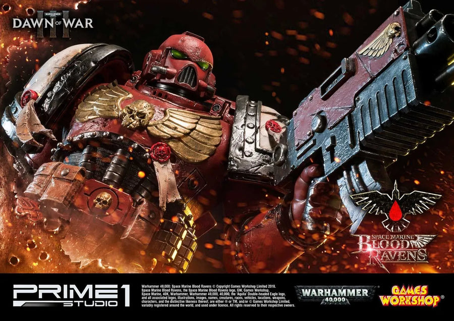 Space Marine Blood Ravens (Regular Version) Warhammer 40,000: Dawn of War III – Prime1Studio – ActionFigure Brasil