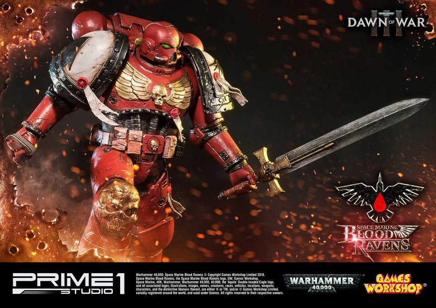 Space Marine Blood Ravens (Regular Version) Warhammer 40,000: Dawn of War III – Prime1Studio – ActionFigure Brasil