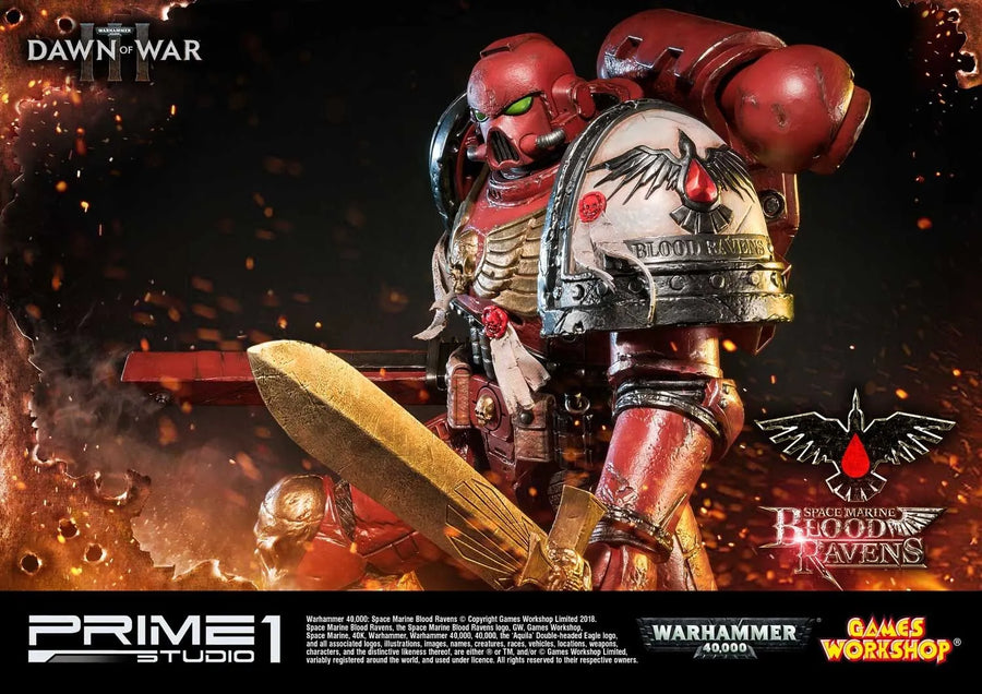Space Marine Blood Ravens (Regular Version) Warhammer 40,000: Dawn of War III – Prime1Studio – ActionFigure Brasil