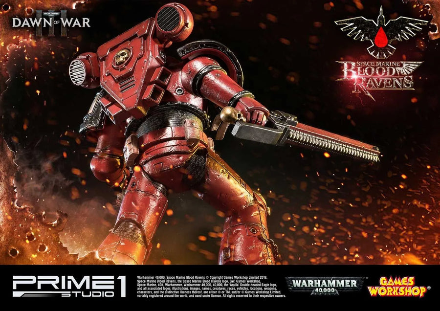Space Marine Blood Ravens (Regular Version) Warhammer 40,000: Dawn of War III – Prime1Studio – ActionFigure Brasil