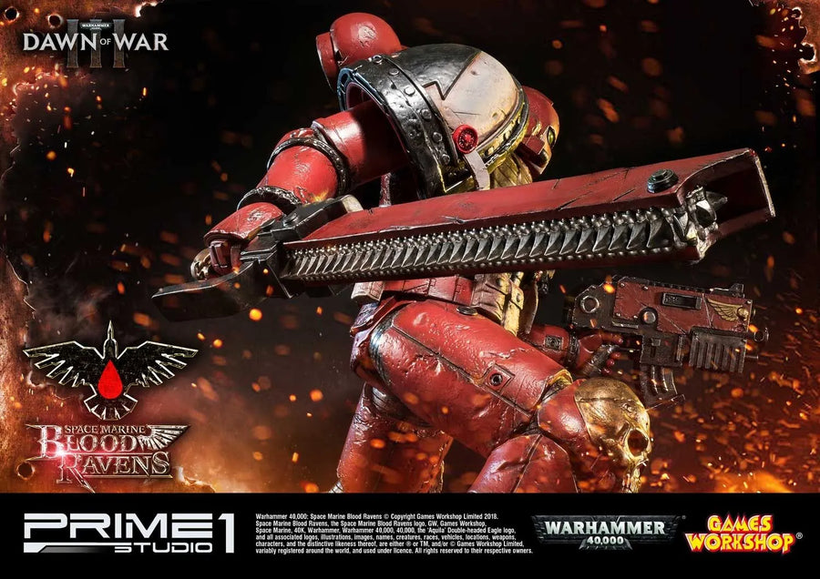 Space Marine Blood Ravens (Regular Version) Warhammer 40,000: Dawn of War III – Prime1Studio – ActionFigure Brasil