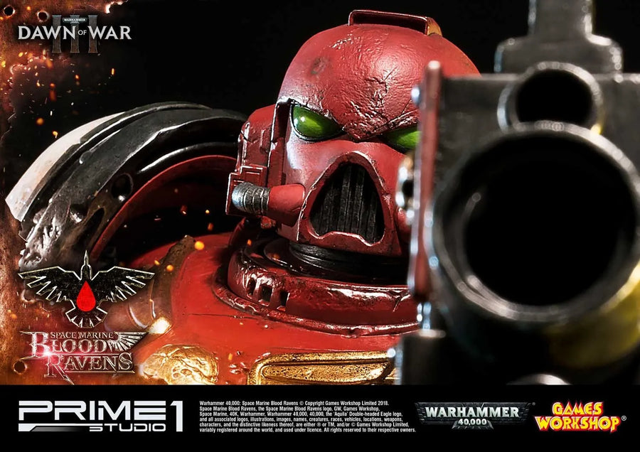 Space Marine Blood Ravens (Regular Version) Warhammer 40,000: Dawn of War III – Prime1Studio – ActionFigure Brasil