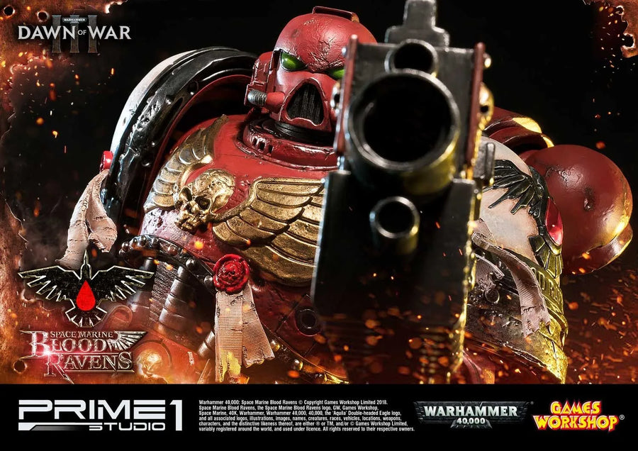Space Marine Blood Ravens (Regular Version) Warhammer 40,000: Dawn of War III – Prime1Studio – ActionFigure Brasil