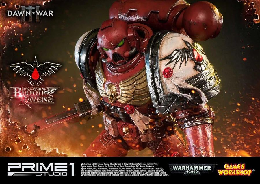 Space Marine Blood Ravens (Regular Version) Warhammer 40,000: Dawn of War III – Prime1Studio – ActionFigure Brasil
