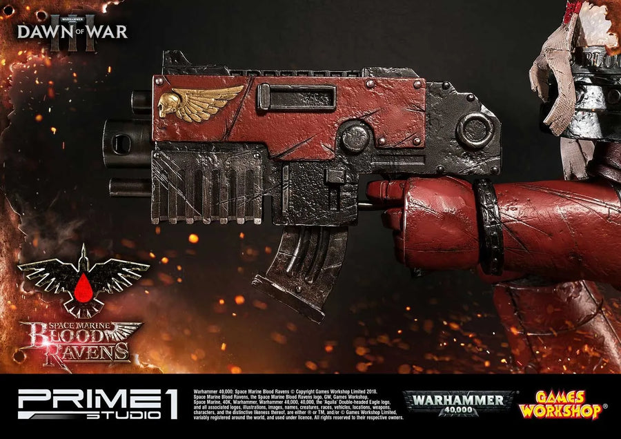 Space Marine Blood Ravens (Regular Version) Warhammer 40,000: Dawn of War III – Prime1Studio – ActionFigure Brasil