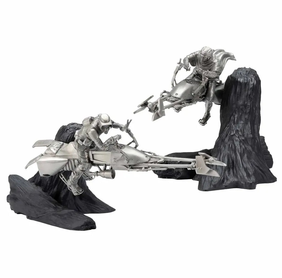 Speeder Bike Chase Diorama - LIMITED EDITION: 1000 – Royal Selangor – ActionFigure Brasil