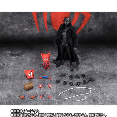 Spider-Man: Across the Spider-Verse - Spider-Ham - Spider-Man Noir - S.H.Figuarts (Bandai Spirits) [Shop Exclusive]ㅤ – Bandai Spirits – ActionFigureBrasil — ambientada