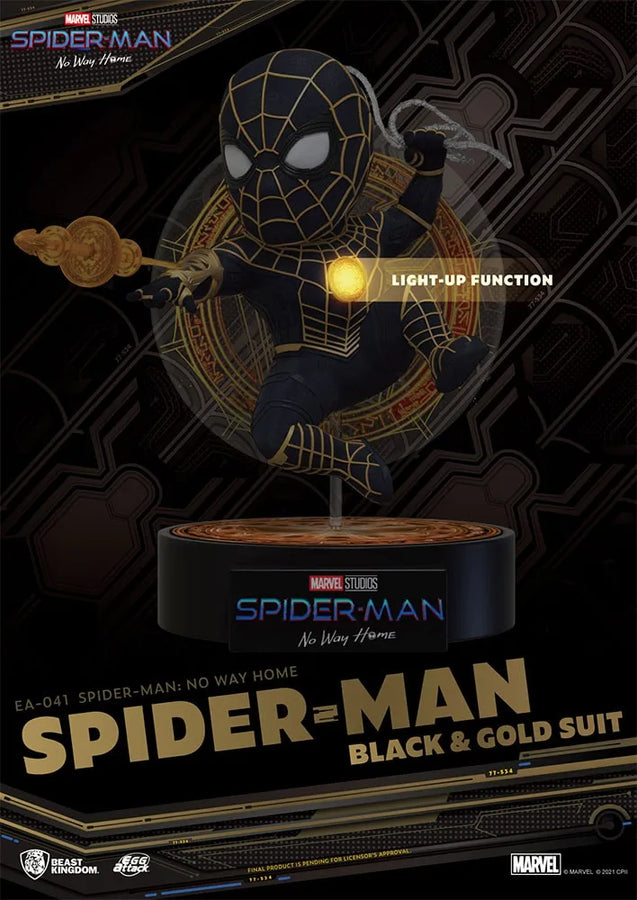 Spider-Man (Black & Gold Suit) – Beast Kingdom – ActionFigure Brasil