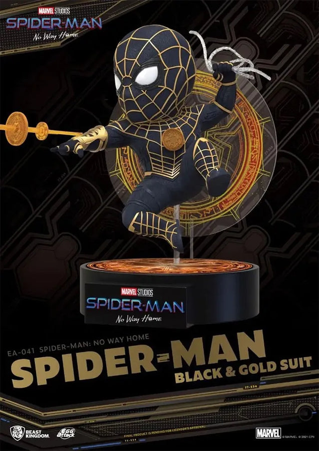 Spider-Man (Black & Gold Suit) – Beast Kingdom – ActionFigure Brasil