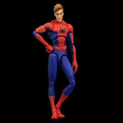 Spider-Man: Into the Spider-Verse - Peter B. Parker - Peter Parker - Spider-Man - SV-Action - 1/12 (Sentinel)ㅤ – Sentinel – ActionFigure Brasil — com base expositora
