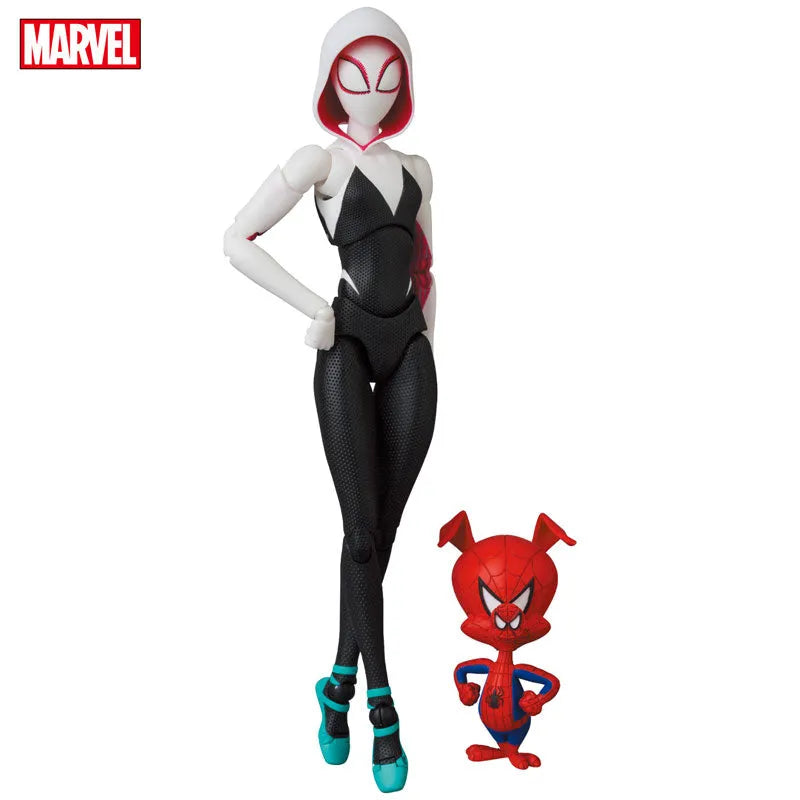 Spider-Man: Into the Spider-Verse - Spider-Gwen - Spider-Ham - Mafex No.134 (Medicom Toy)ㅤ – Medicom Toy – ActionFigure Brasil