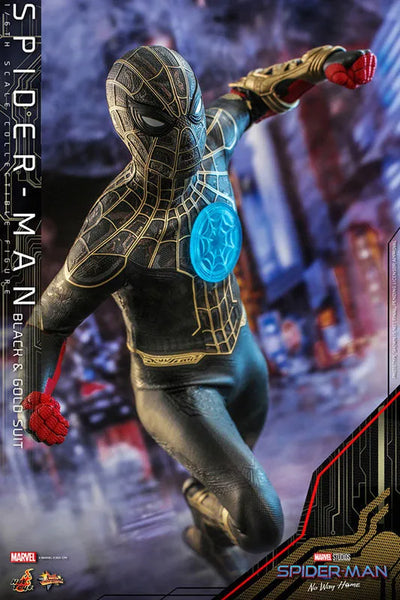 Spider Man - Movie Masterpiece - Spider Man - 1/6 - Black & Gold Suit Ver. (Hot Toys)ㅤ – Hot Toys – ActionFigureBrasil — acessórios