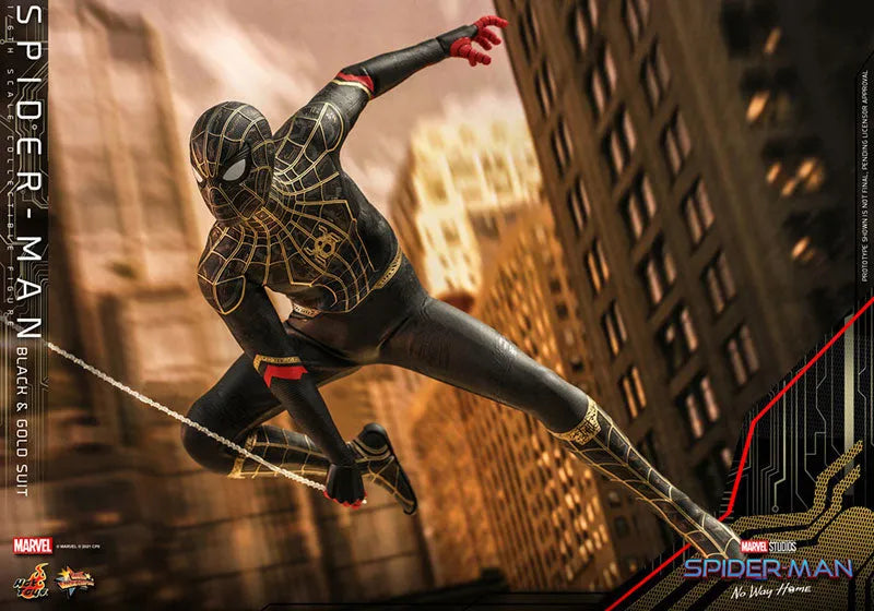 Spider Man - Movie Masterpiece - Spider Man - 1/6 - Black & Gold Suit Ver. (Hot Toys)ㅤ – Hot Toys – ActionFigure Brasil