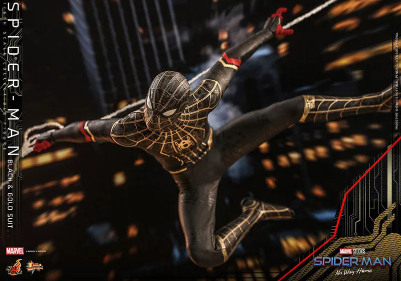 Spider Man - Movie Masterpiece - Spider Man - 1/6 - Black & Gold Suit Ver. (Hot Toys)ㅤ – Hot Toys – ActionFigure Brasil