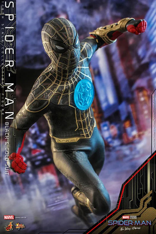 Spider Man - Movie Masterpiece - Spider Man - 1/6 - Black & Gold Suit Ver. (Hot Toys)ㅤ – Hot Toys – ActionFigure Brasil